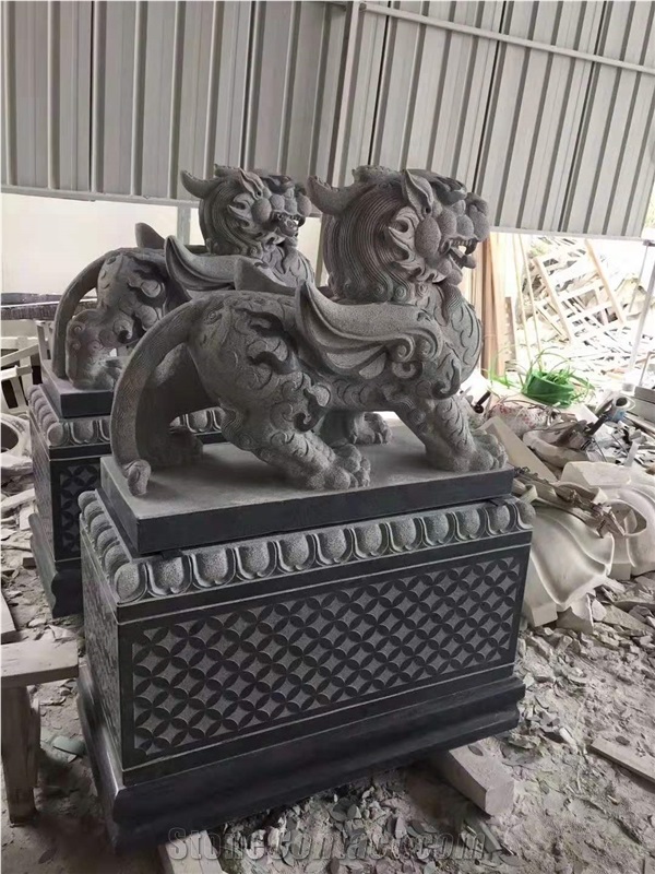 Lzdooor Guardian Sculpture G654 Pi Yao Statues