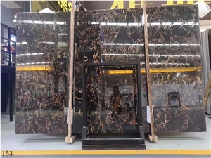 Nero Portoro Macchia Larga Black Gold Marble Slabs