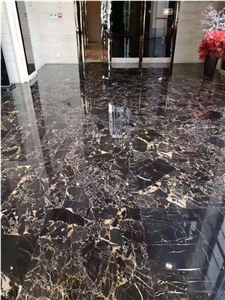 Nero Portoro Macchia Larga Black Gold Marble Slabs
