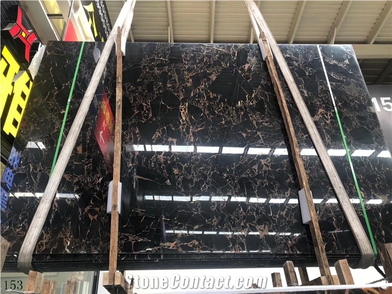 Nero Portoro Macchia Larga Black Gold Marble Slabs