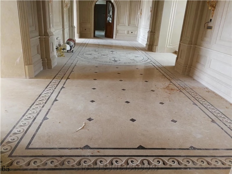 Round Marble Medalions Flooring Tiles Stone Mosaic