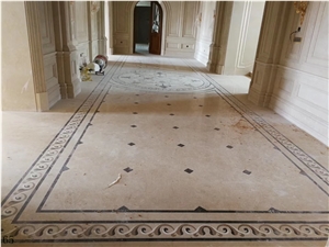Round Marble Medalions Flooring Tiles Stone Mosaic
