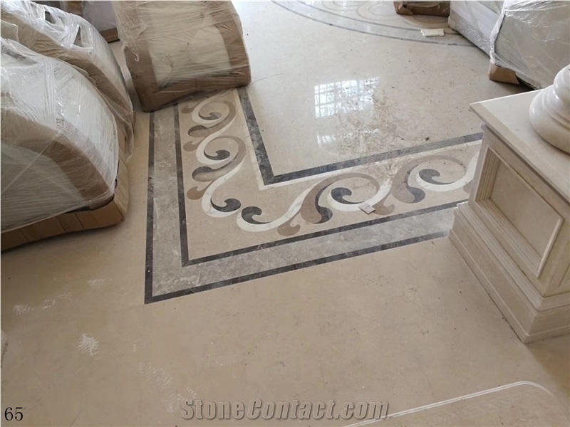 Round Marble Medalions Flooring Tiles Stone Mosaic