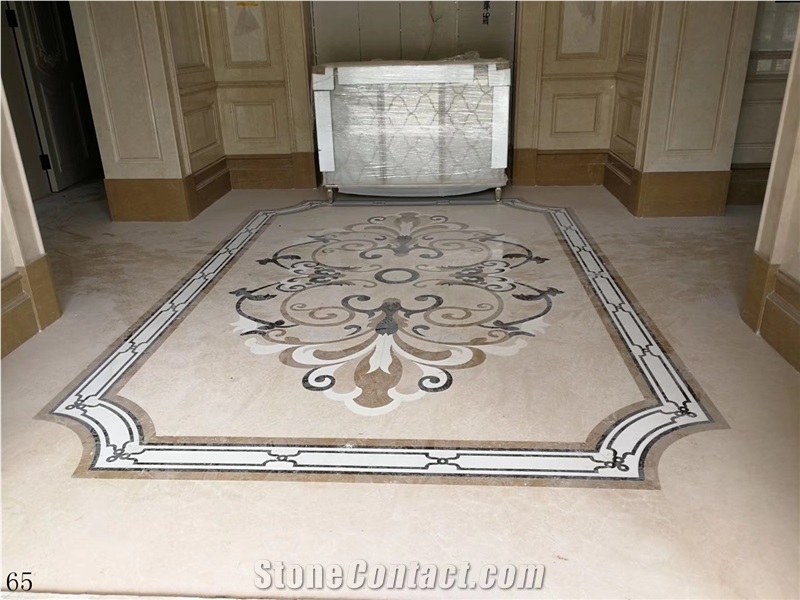 Round Marble Medalions Flooring Tiles Stone Mosaic