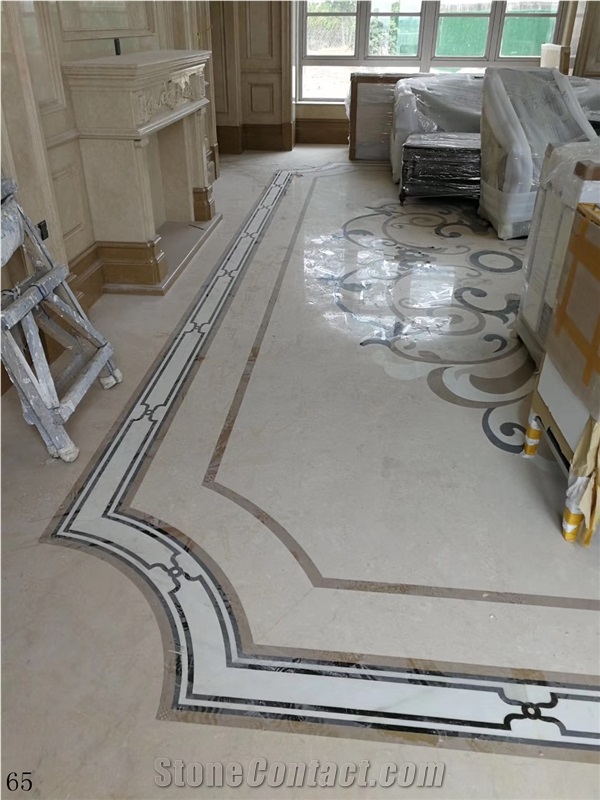 Round Marble Medalions Flooring Tiles Stone Mosaic
