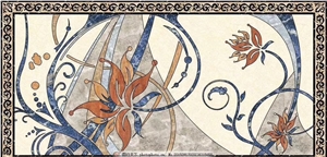Square Water-Jet Medallions Mosaic Flooring Tiles