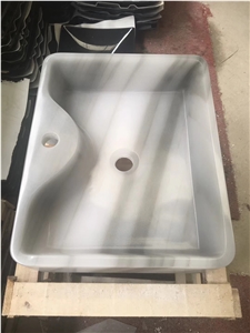 Straight Grain Jade Wood Square Bowls Onyx Sinks