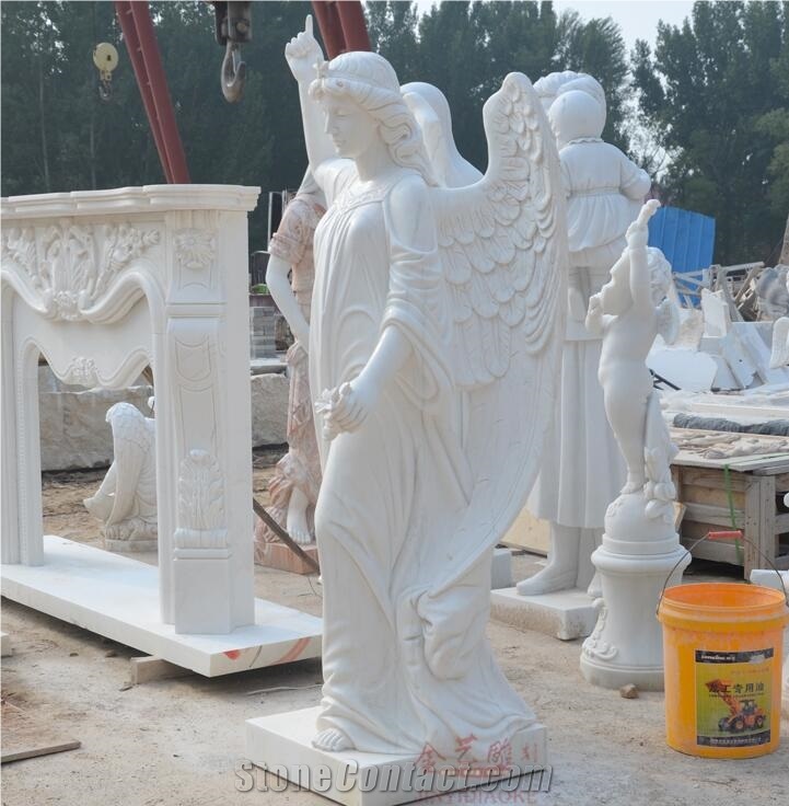 Teaching Angel European Mythology Figure Carving