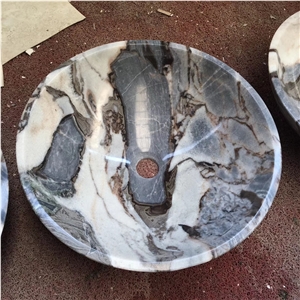Viola Incense Lilac Marble White Black Stone Sinks