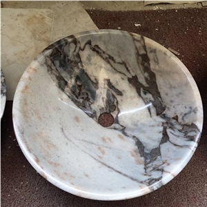 Viola Incense Lilac Marble White Black Stone Sinks