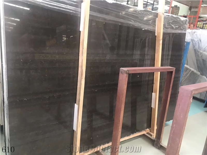 Wenge Marble Ebano Kaiser Brown Woodstone Slab