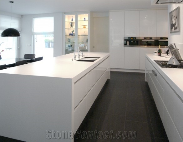 Solid Surface Quartz Stone Kitchen Countertops