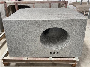 G603 Cheap Grey Granite Bathroom Vanity Tops