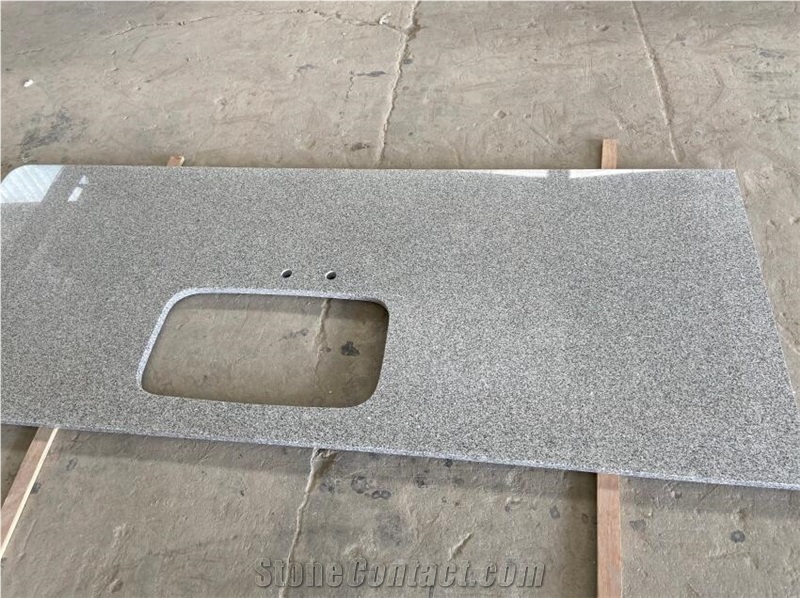 Grey Sesame White G603 Granite Kitchen Countertop