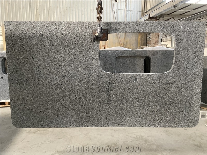 Sesame Grey Padang Hell Granite Countertop
