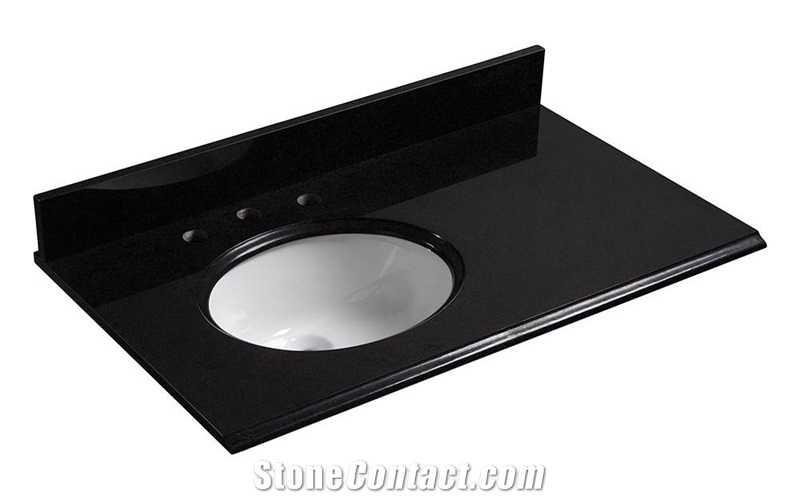 Shanxi Black Granite Polish Vanity Top Of Bathroom