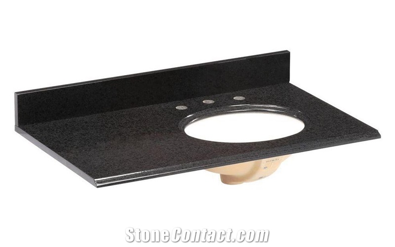 Shanxi Black Granite Polish Vanity Top Of Bathroom