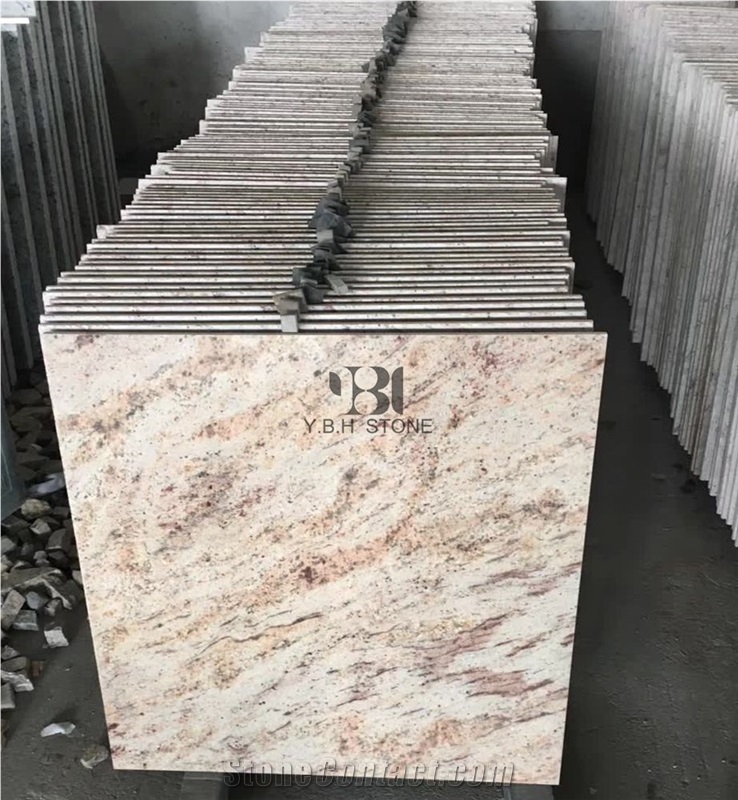 Shiva Gold Granite Polished Tile for Wall Covering