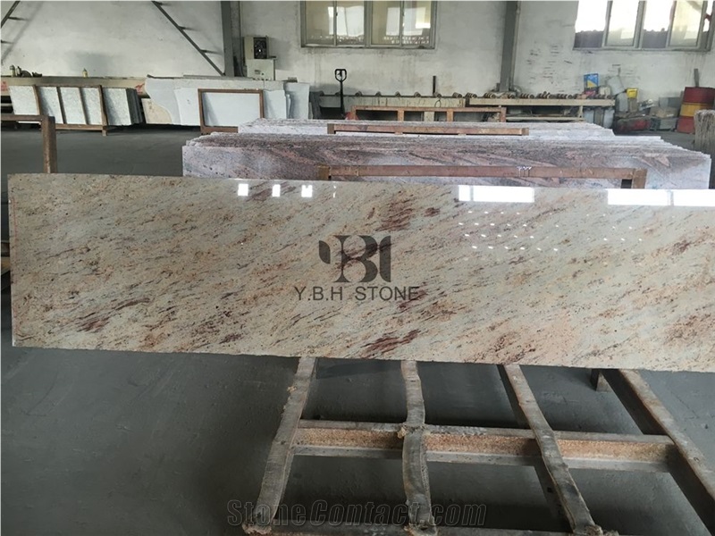 Shiva Gold Granite Polished Tile for Wall Covering