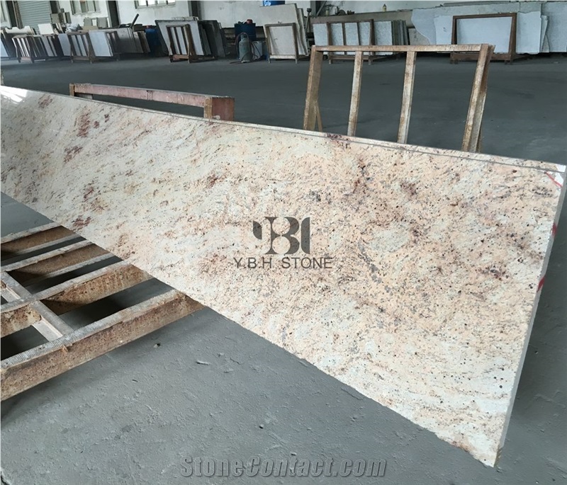 Shiva Gold Granite Polished Tile for Wall Covering