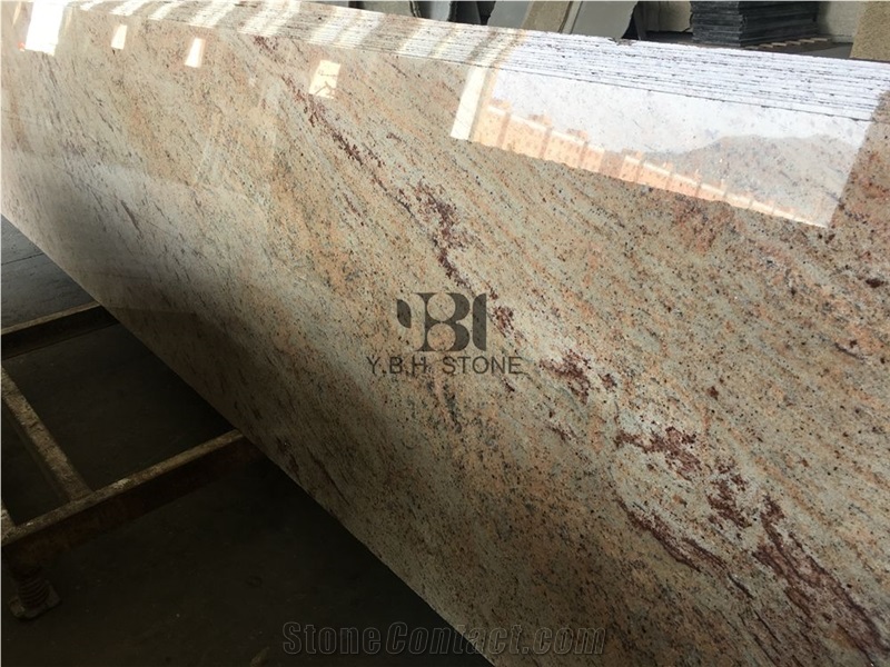 Shiva Gold Granite Polished Tile for Wall Covering