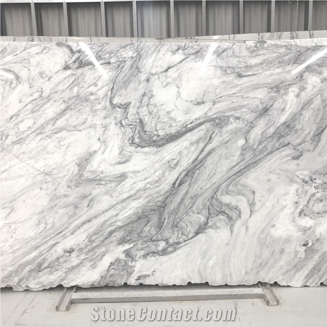 Mont Blanc White Marble with Grey Veins