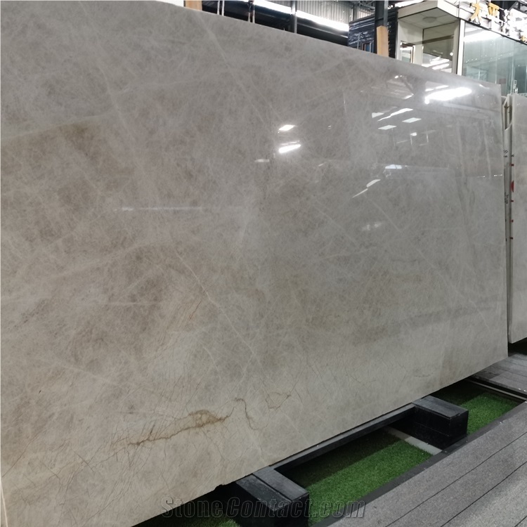 Natural Victoria Fall White Quartzite Slab