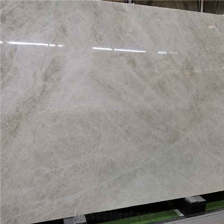 Natural Victoria Fall White Quartzite Slab