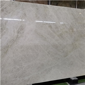 Natural Victoria Fall White Quartzite Slab