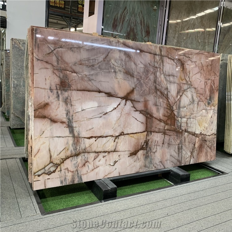 Polished Cosmopolitan Pink Quartzite for Design