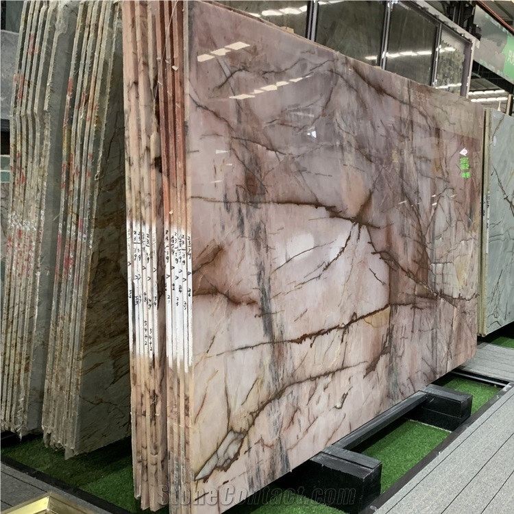 Polished Cosmopolitan Pink Quartzite for Design