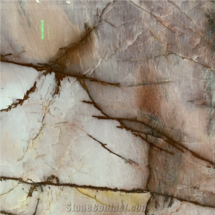 Polished Cosmopolitan Pink Quartzite for Design
