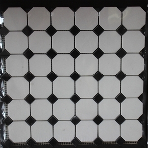 Thassos White Marble Mosaic Tiles