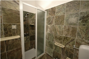 Rain Forest Green Marble Polished Slabs