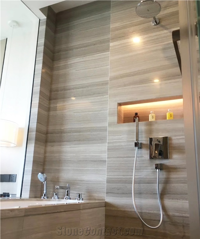Chenille White Marble Walling Tiles for Hotels