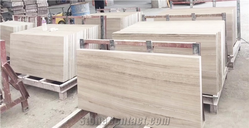 Chenille White Marble Walling Tiles for Hotels
