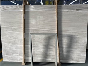 Chenille White Wooden Marble Slabs Limestone Slabs