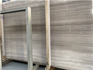 Chenille White Wooden Marble Slabs Limestone Slabs