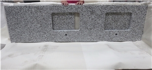 China Pauline Grey Granite Customized Vanity Tops