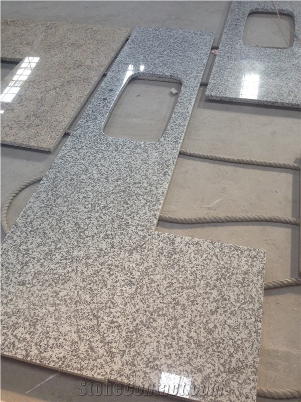 China Pauline Grey Granite Customized Vanity Tops
