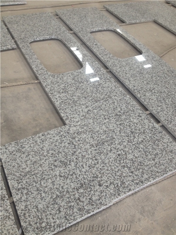 China Pauline Grey Granite Customized Vanity Tops