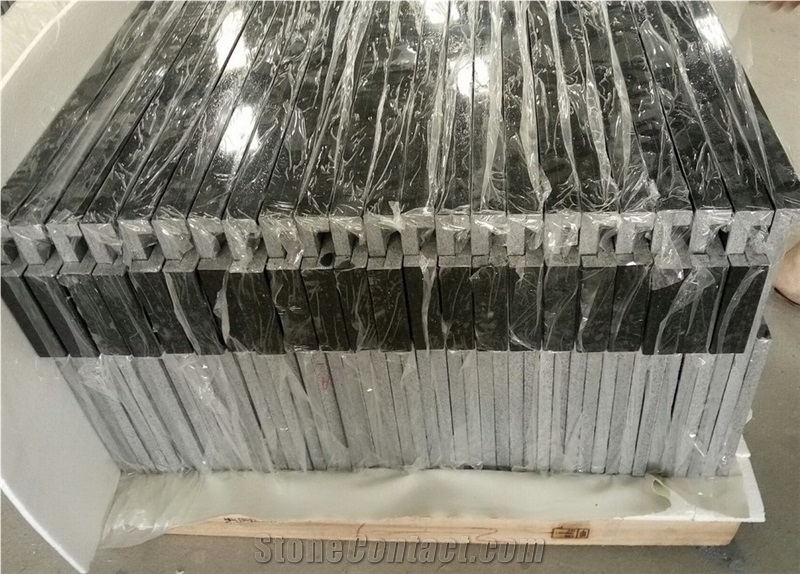 Indian Polished Black Galaxy Granite Countertop