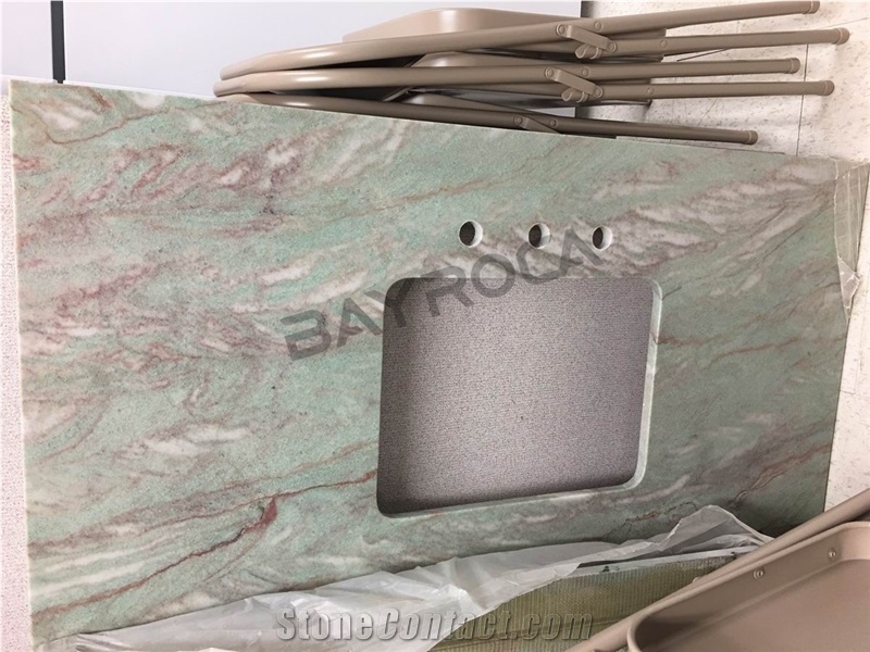 Natural Brasil Gaya Green Quartzite Countertops