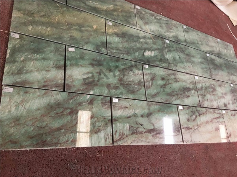 Natural Brasil Gaya Green Quartzite Countertops