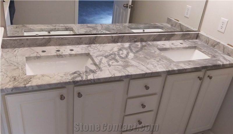 Natural Brasil Super White Quartzite Kitchen Tops