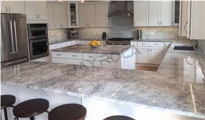 Natural Brasil Super White Quartzite Kitchen Tops