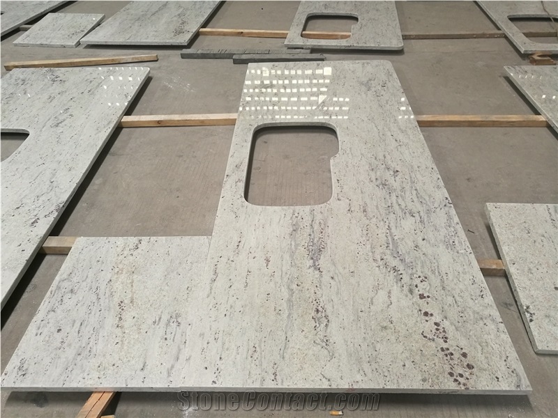 New River White Granite Hotel Bath Vanity Tops