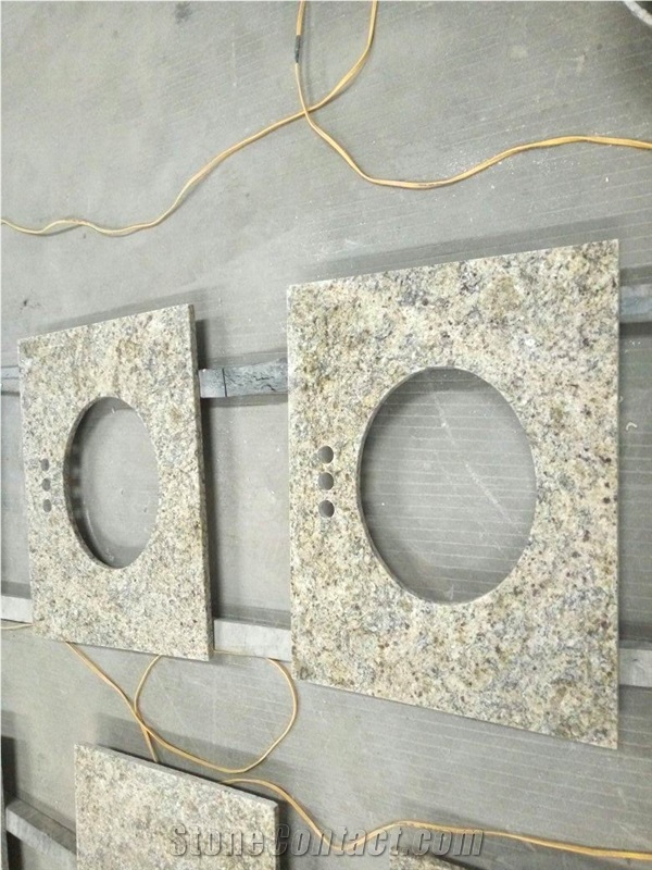 New Venetian Gold Granite Bath Vanity Countertop