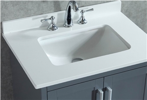 Pure White Recycled Glass Quartz Stone Bath Tops Pure White Recycled Glass Quartz Stone Bath Tops