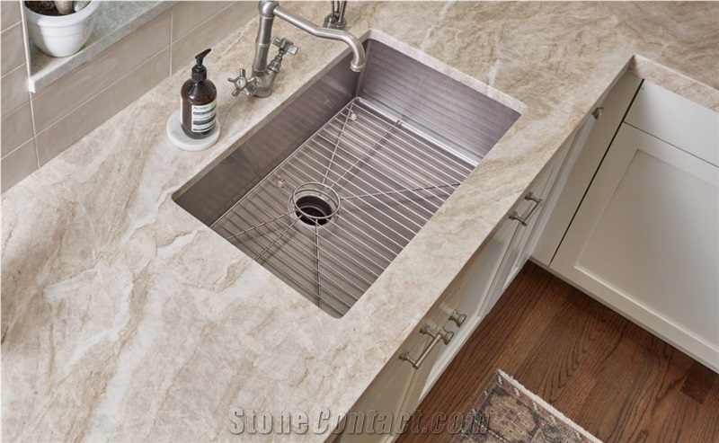 Taj Mahal Natural Quartzite Custom Countertops